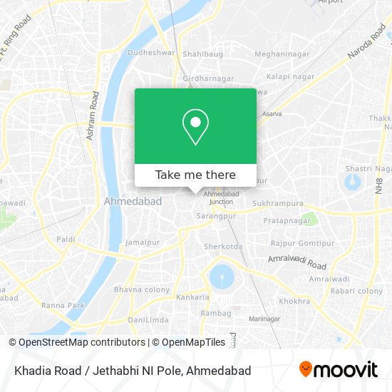 Khadia Road / Jethabhi NI Pole map