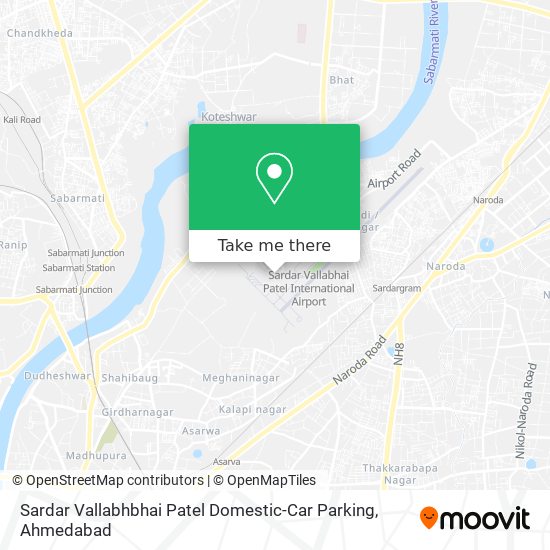 Sardar Vallabhbhai Patel Domestic-Car Parking map