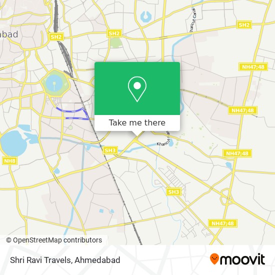 Shri Ravi Travels map