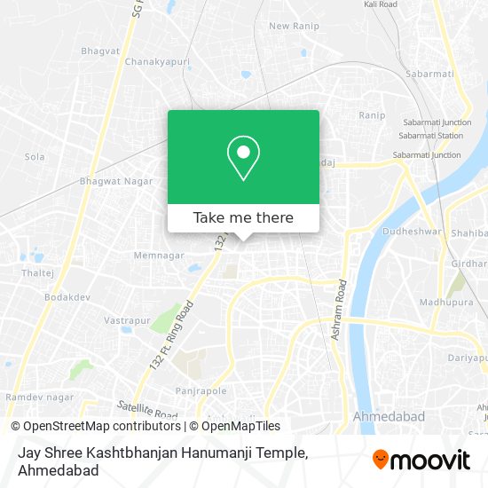 Jay Shree Kashtbhanjan Hanumanji Temple map