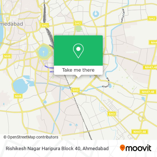 Rishikesh Nagar Haripura Block 40 map
