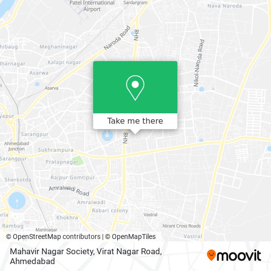 Mahavir Nagar Society, Virat Nagar Road map