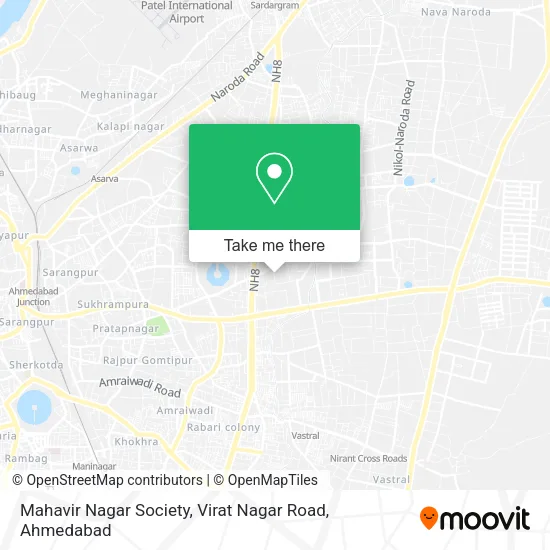 Mahavir Nagar Society, Virat Nagar Road map