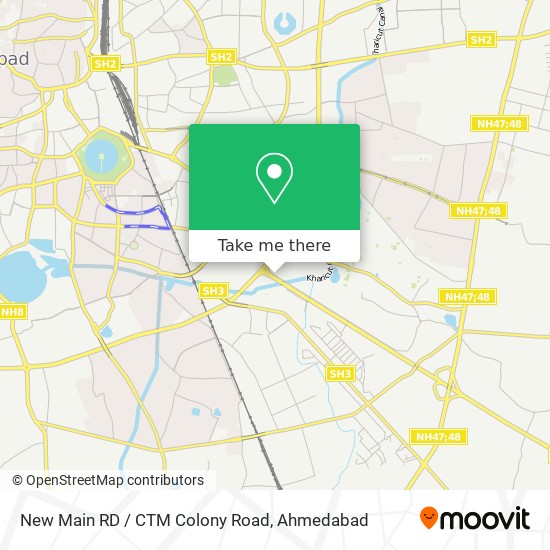 New Main RD / CTM Colony Road map