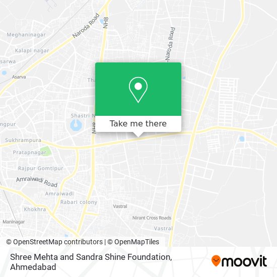 Shree Mehta and Sandra Shine Foundation map