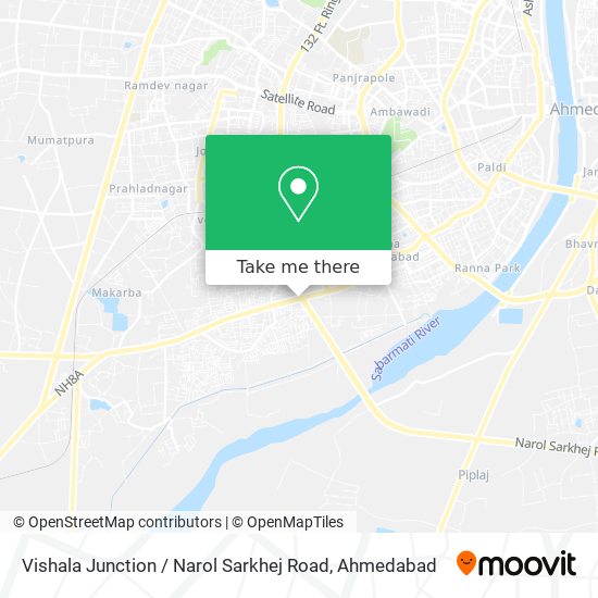 Vishala Junction / Narol Sarkhej Road map