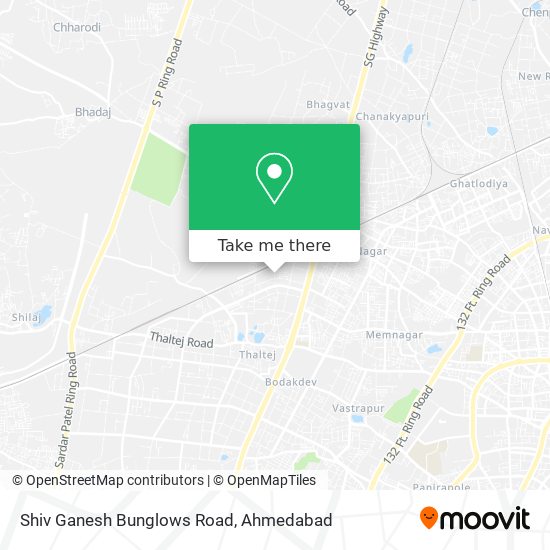 Shiv Ganesh Bunglows Road map