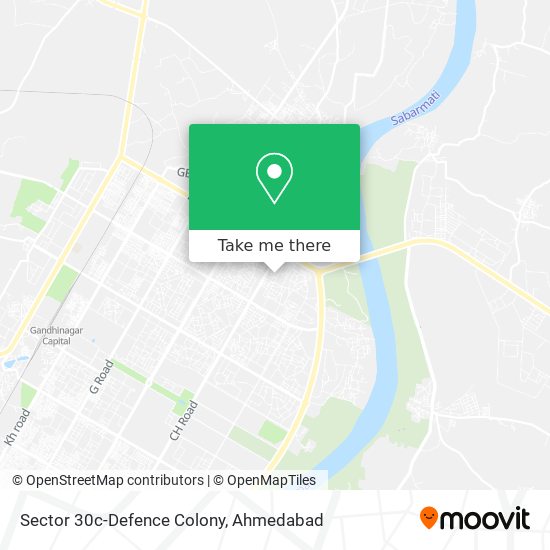 Sector 30c-Defence Colony map