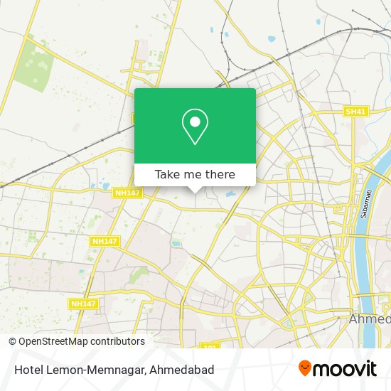 Hotel Lemon-Memnagar map