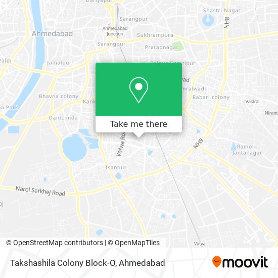 Takshashila Colony Block-O map