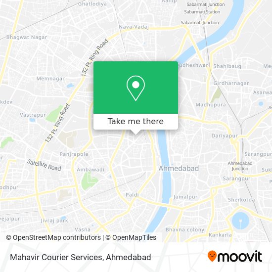 Mahavir Courier Services map