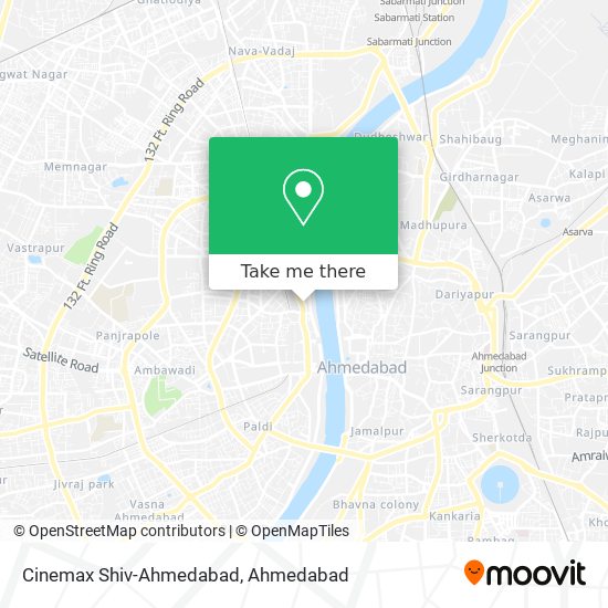 Cinemax Shiv-Ahmedabad map