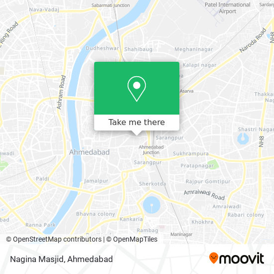 Nagina Masjid map