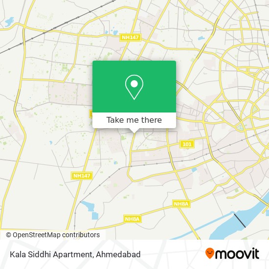 Kala Siddhi Apartment map