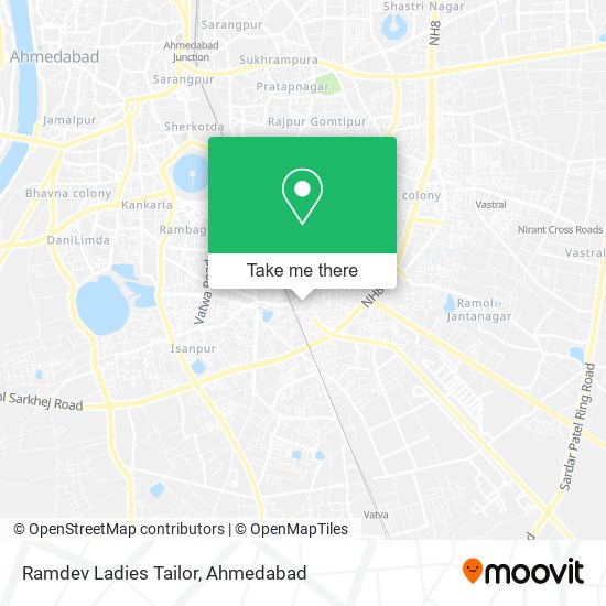 Ramdev Ladies Tailor map