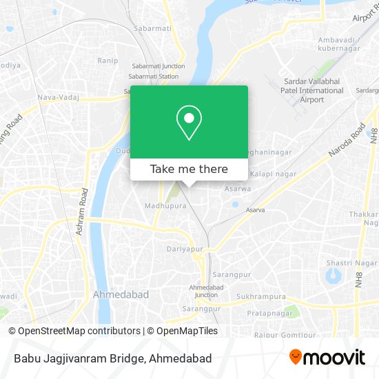 Babu Jagjivanram Bridge map