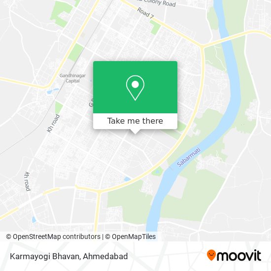 Karmayogi Bhavan map