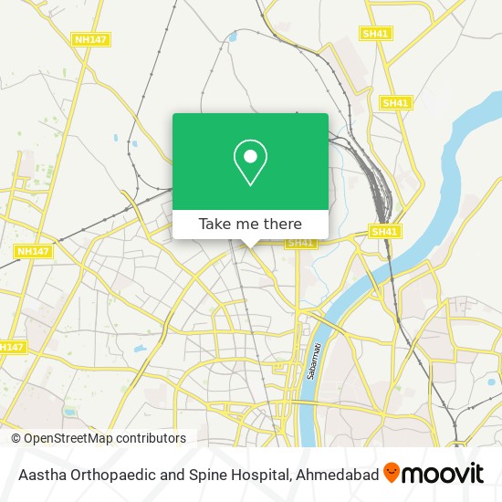 Aastha Orthopaedic and Spine Hospital map