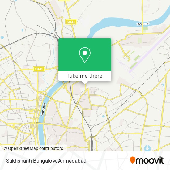 Sukhshanti Bungalow map