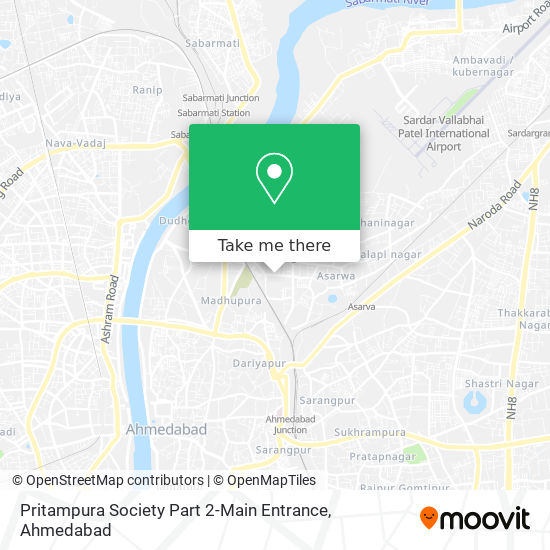 Pritampura Society Part 2-Main Entrance map