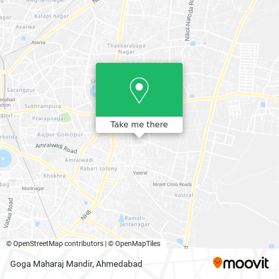 Goga Maharaj Mandir map