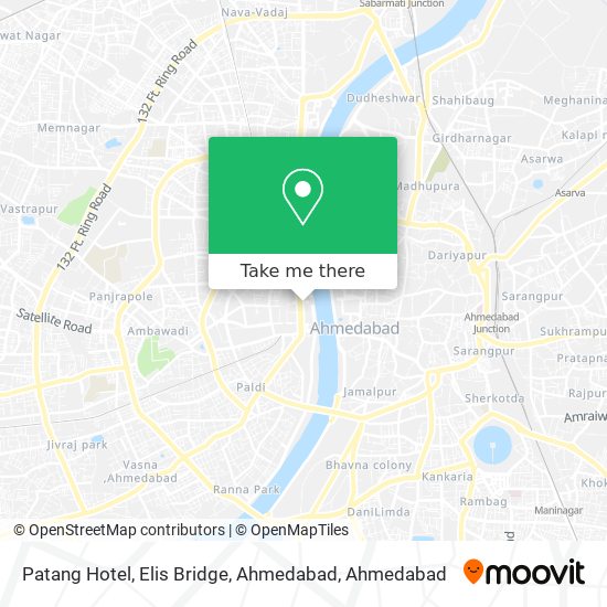 Patang Hotel, Elis Bridge, Ahmedabad map