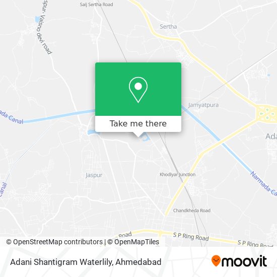 Adani Shantigram Waterlily map
