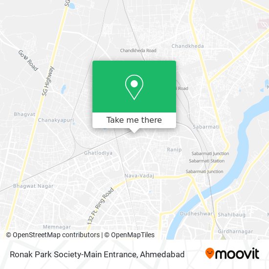 Ronak Park Society-Main Entrance map
