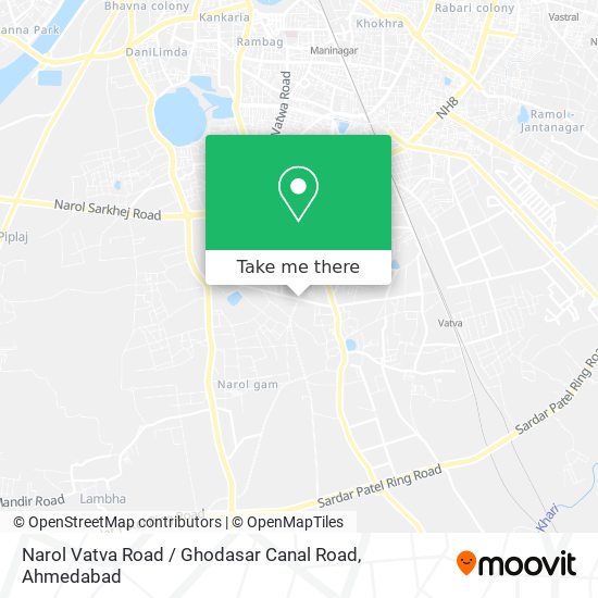 Narol Vatva Road / Ghodasar Canal Road map