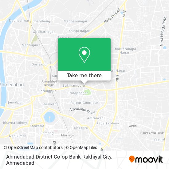 Ahmedabad District Co-op Bank-Rakhiyal City map