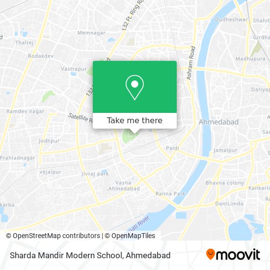 Sharda Mandir Modern School map