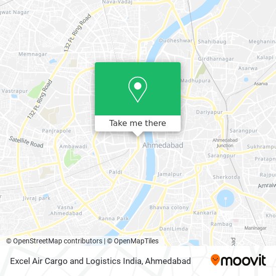 Excel Air Cargo and Logistics India map