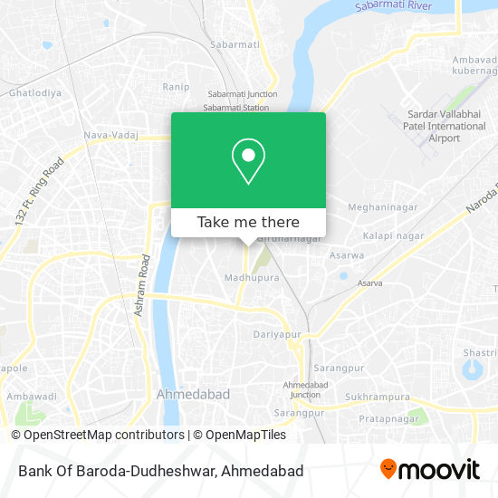 Bank Of Baroda-Dudheshwar map