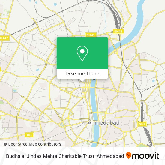 Budhalal Jindas Mehta Charitable Trust map