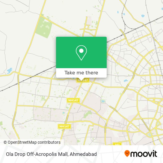 Ola Drop Off-Acropolis Mall map