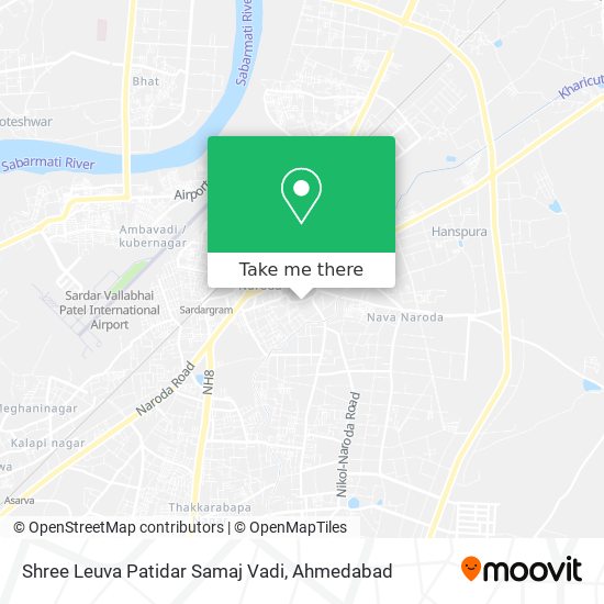 Shree Leuva Patidar Samaj Vadi map
