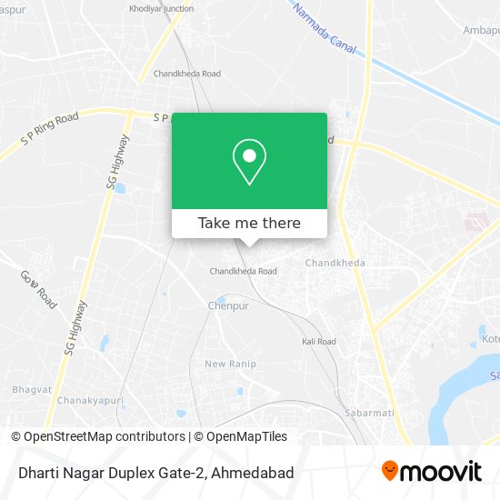 Dharti Nagar Duplex Gate-2 map