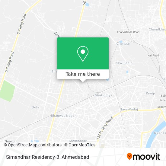 Simandhar Residency-3 map