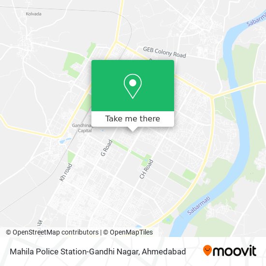 Mahila Police Station-Gandhi Nagar map