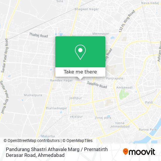 Pandurang Shastri Athavale Marg / Prernatirth Derasar Road map