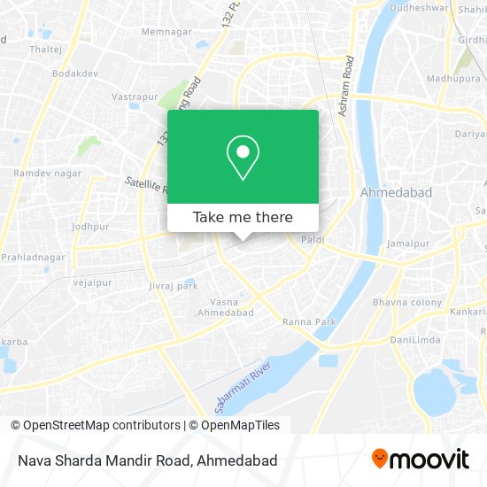 Nava Sharda Mandir Road map