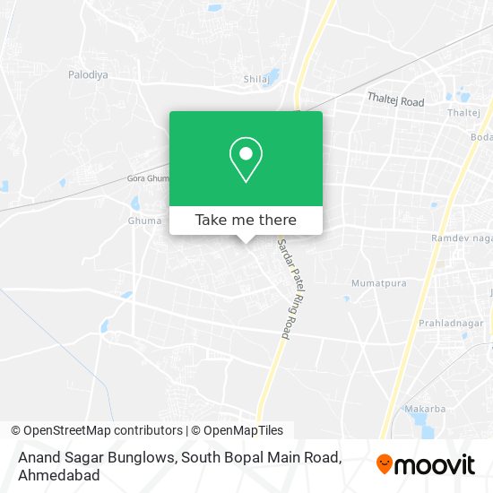 Anand Sagar Bunglows, South Bopal Main Road map