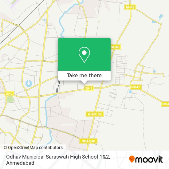 Odhav Municipal Saraswati High School-1&2 map