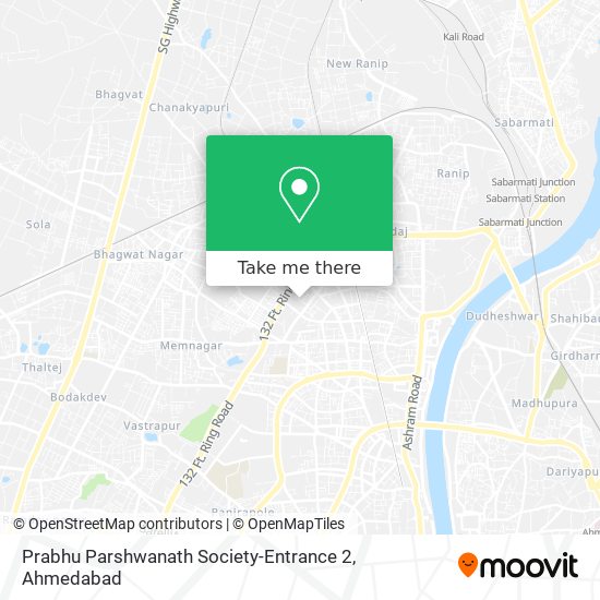 Prabhu Parshwanath Society-Entrance 2 map