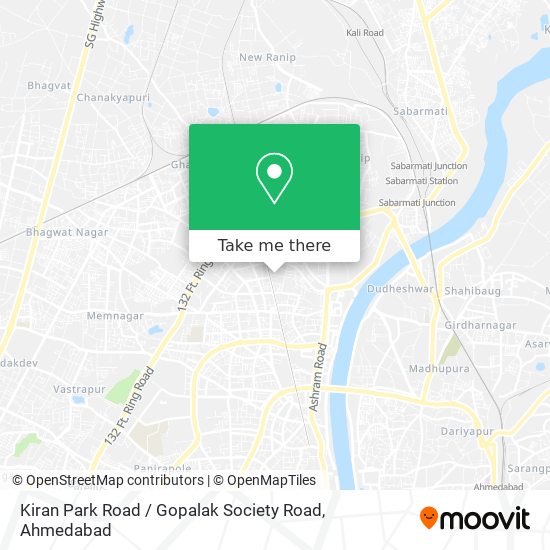 Kiran Park Road / Gopalak Society Road map