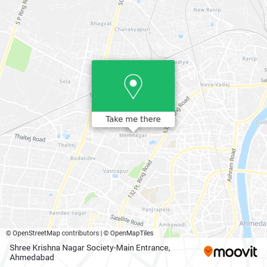 Shree Krishna Nagar Society-Main Entrance map