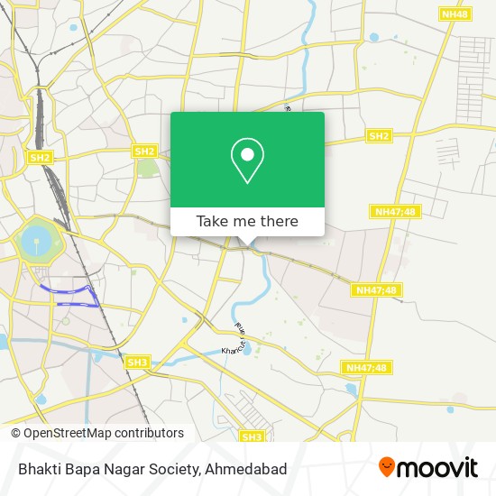 Bhakti Bapa Nagar Society map