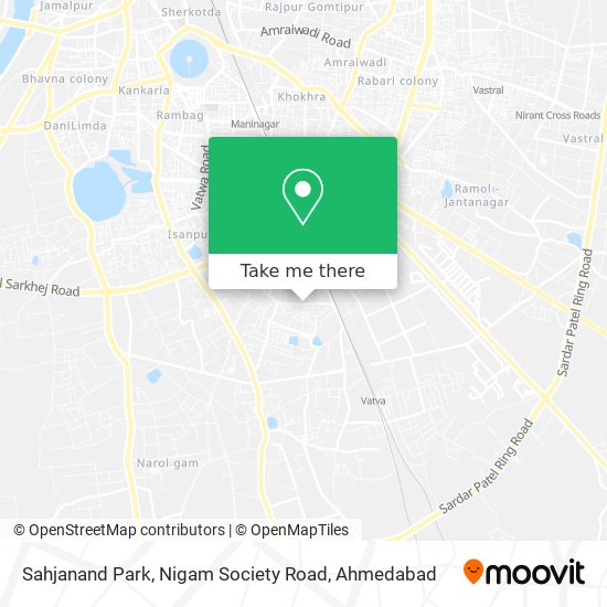 Sahjanand Park, Nigam Society Road map