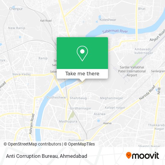 Anti Corruption Bureau map