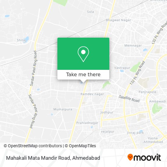 Mahakali Mata Mandir Road map